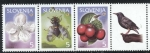 Sellos del Mundo : Europa : Eslovenia : Fruta, flor e insecto
