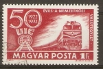 Stamps Hungary -  EMBLEMA   UIC   Y   LOCOMOTORA   M-62