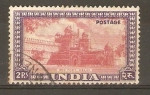 Stamps : Asia : India :  FUERTE   ROJO