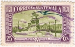 Sellos de America - Guatemala -  Plaza Barrios 1939