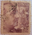 Stamps Spain -  general franco