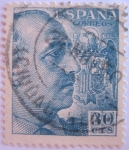Stamps Spain -  general franco