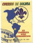 Stamps Bolivia -  XXI Conferencia Scout Interamericana