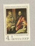 Stamps Europe - Russia -  Apóstoles Pedro y Pablo por el Greco