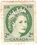 Sellos de America - Canad -  Reina Isabel II