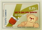 Stamps : Europe : Spain :  ESPAÑA 2011 4641 Sello Nuevo Valores Cívicos Uso del Cinturon Espana Spain Espagne Spagna Spanje Spa