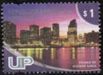 Stamps Argentina -  Unidad Postal - morado oscuro