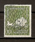 Stamps Germany -  Centenario de la muerte del poeta Joseph von Eichendorff.