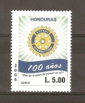 Sellos de America - Honduras -     EMBLEMA   DEL   CLUB   ROTARIO  