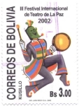 Stamps Bolivia -  Tercer festival Internacional de Teatro - La Paz