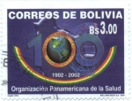Stamps Bolivia -  Centenario Organizacion Panamericana de la Salud O.P.S. 1902 - 2002