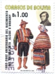 Stamps Bolivia -  Bicentenario del nacimiento del naturalista Frances Alcides D'Orbigny 1802-2002