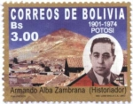 Stamps : America : Bolivia :  Armando Alba Zambrana