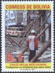 Stamps Bolivia -  Homenaje a la Cruz Roja Boliviana