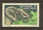 Stamps Africa - Burkina Faso -  ELEFANTE