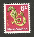 Stamps New Zealand -  Caballitos de mar
