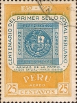 Stamps Peru -  Centenario del Primer Sello Postal Peruano. 1857 - 1957