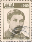 Stamps Peru -  Daniel Alcides Carrión