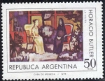 Stamps Argentina -  Pintura - La visita