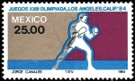 Sellos de America - M�xico -  Olimpiada de los Angeles