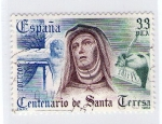 Stamps Spain -  2674 IV Cent. muerte Sta. Teresa