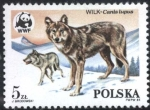 Stamps : Europe : Poland :  WWF - Lobos