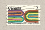 Stamps Canada -  Federación columbia Británica 1871
