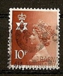 Stamps : Europe : United_Kingdom :  Serie Basica Elizabeth II - Irlanda del Norte