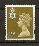 Stamps : Europe : United_Kingdom :  Serie Basica Elizabeth II - Irlanda del Norte.