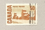 Sellos de America - Canad -  Casas nevadas