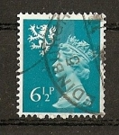 Stamps United Kingdom -  Serie Basica Elizabeth II - Escocia / Fosforo Central