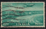 Stamps : Asia : India :  AVIÓN SOBRE BOMBAY.