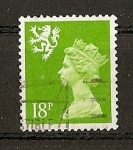 Stamps United Kingdom -  Serie Basica Elizabeth II - Escocia.
