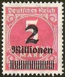 Stamps Germany -  DEUTSCHES REICH - SOBRE CARGA