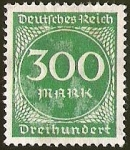 Stamps Germany -  DEUTSCHES REICH - DREI HUNDERT