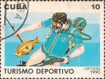 Stamps America - Cuba -  Turismo Deportivo: Pesca Submarina.