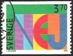 Stamps Sweden -  LETRAS DE COLORES