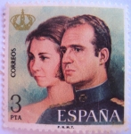 Sellos de Europa - Espaa -  don juan carlos I y doña sofia,reyes de españa