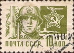 Stamps Russia -  Soldado del Ejército Soviético.