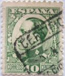 Stamps Spain -  alfonso XIII.tipo vaquer de perfil