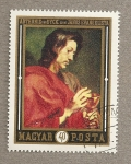 Stamps : Europe : Hungary :  San Juan Evangelista por Van Dyck