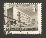Stamps Hungary -  edificio de trabajadores en ujpest