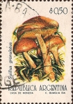 Stamps Argentina -  Correo Ordinario Hongos: Suillus granulatus.