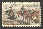 Stamps : America : United_States :  centº del nacimiento de charles m. russell