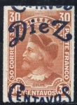 Stamps Chile -  Sellos sobrecargado