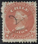 Stamps America - Chile -  Colon - Primera serie dentada