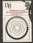 Sellos de Europa - Reino Unido -  Commonwealth - encuentro de dirigentes 1977
