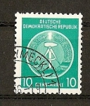 Stamps Germany -  Cuadrante del compas a la izquierda.