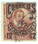 Stamps Chile -  Sellos de Telegrafos del estado - Sobrecargados Correos