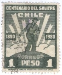 Stamps : America : Chile :  Centenario de la Exportación del Salitre